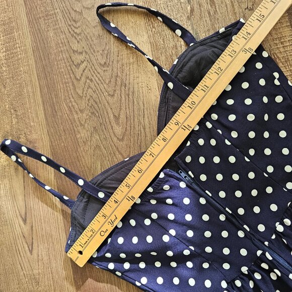 Enz’s Polka Dot A-Line Sleeveless PinUp Swing Dress, S - Picture 4 of 12